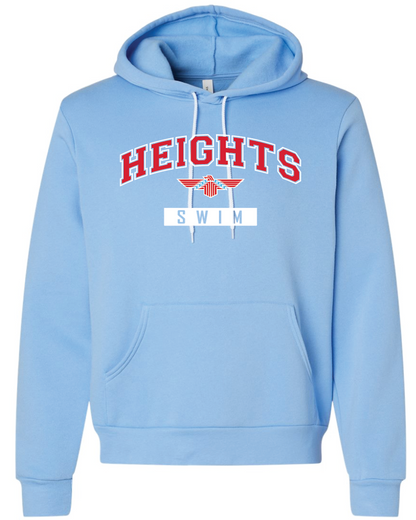 Shawnee Heights Swim Bella Canvas Sponge Fleece Hoodie