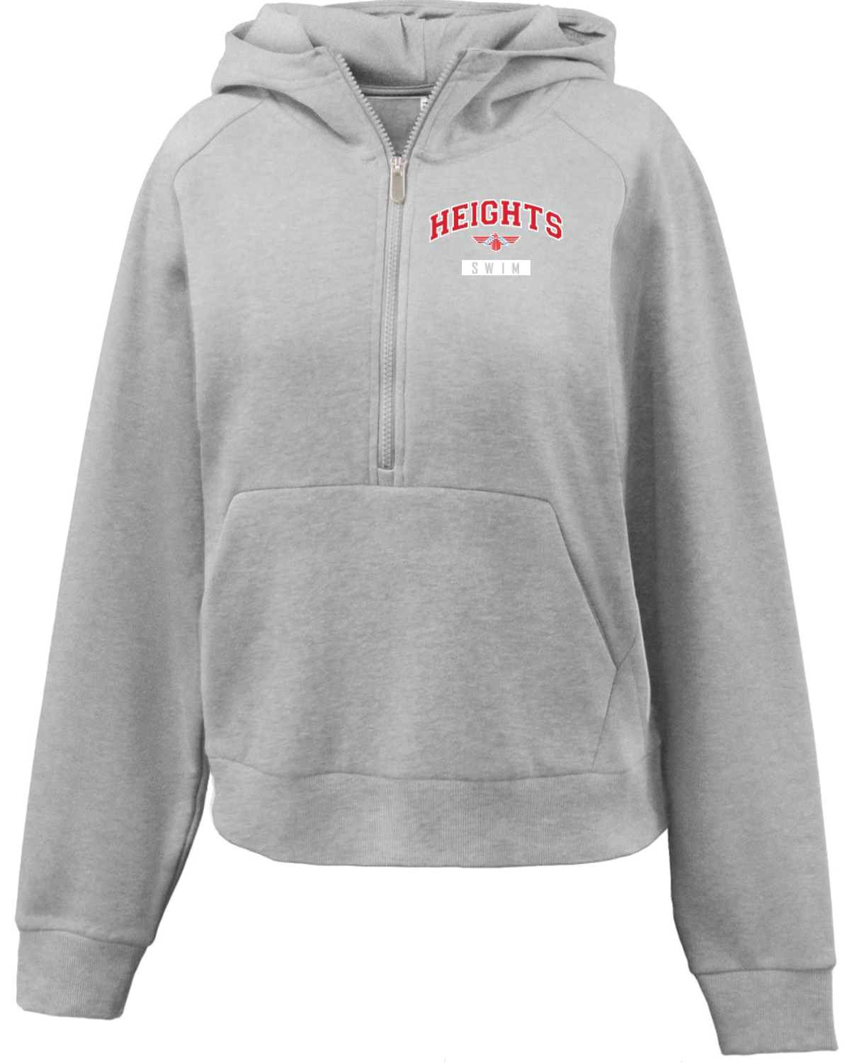 Shawnee Heights Swim Pennant Womens Half-Zip Hoodie