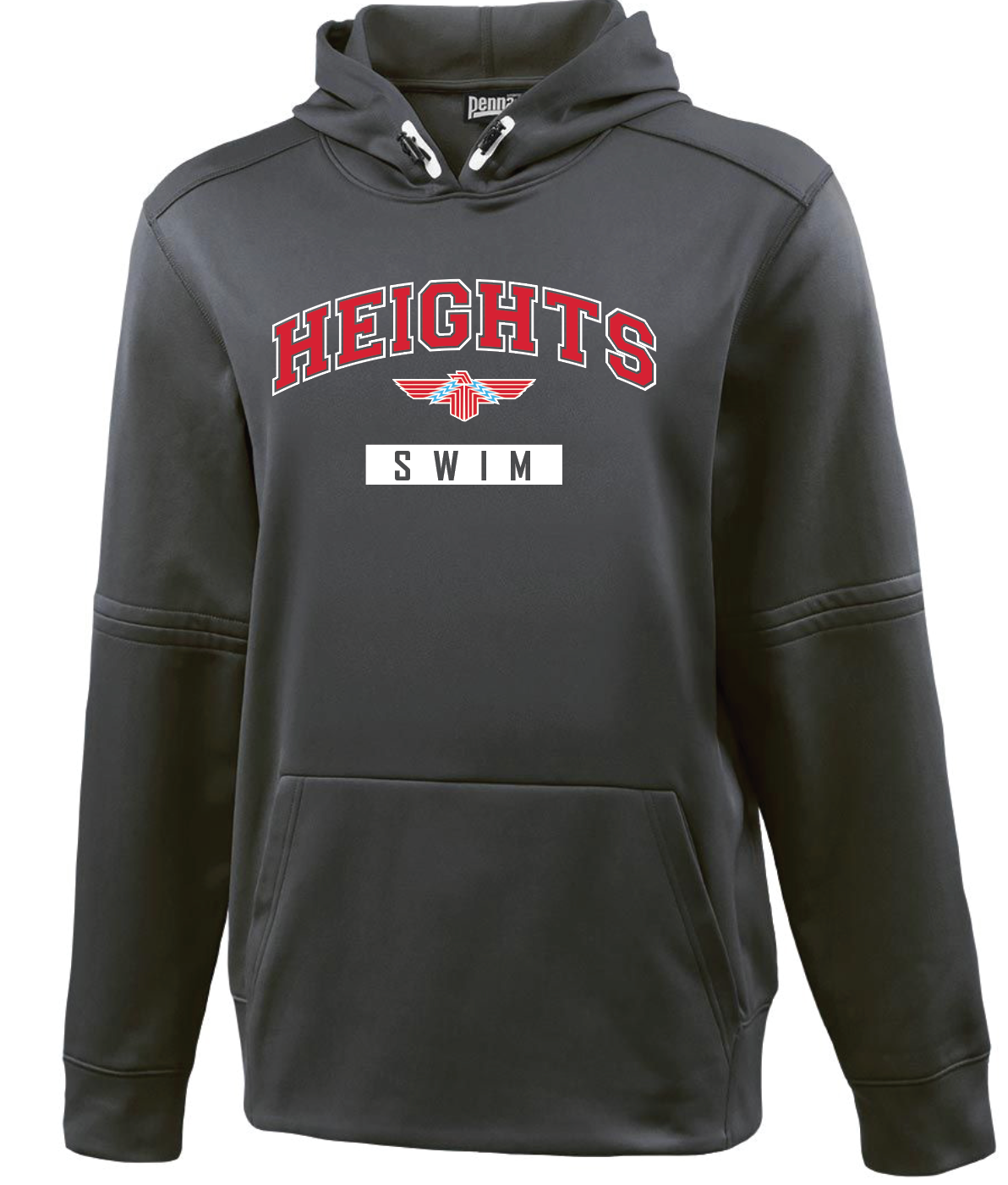 Shawnee Heights Swim Pennant Premium Performance Hoodie