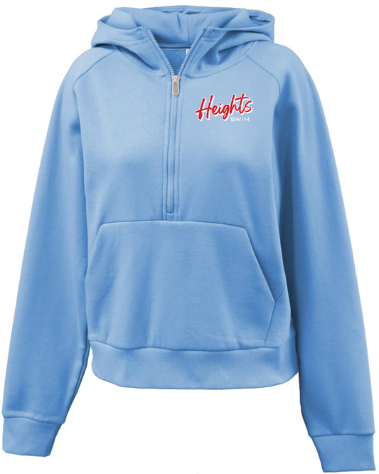 Heights Swim Pennant Womens Half-Zip Hoodie