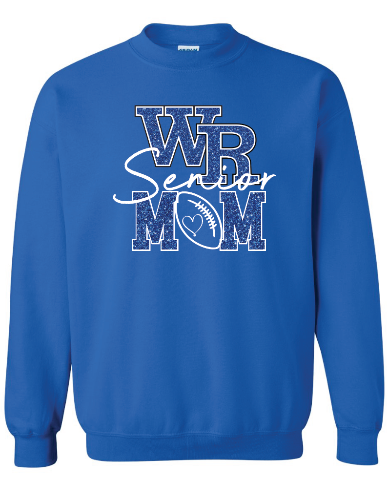 WR Senior Mom Gildan Crew Sweatshirt