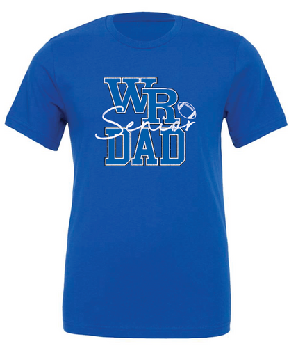 WR Senior Dad Bella Canvas Jersey Tee