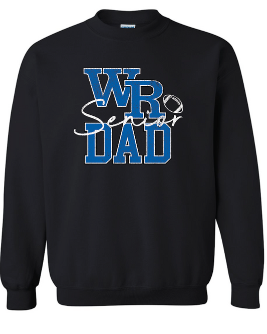WR Senior Dad Gildan Crew Sweatshirt