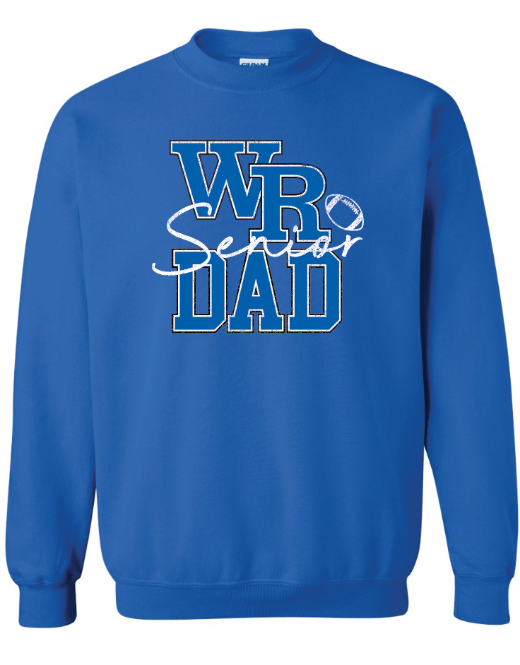 WR Senior Dad Gildan Crew Sweatshirt
