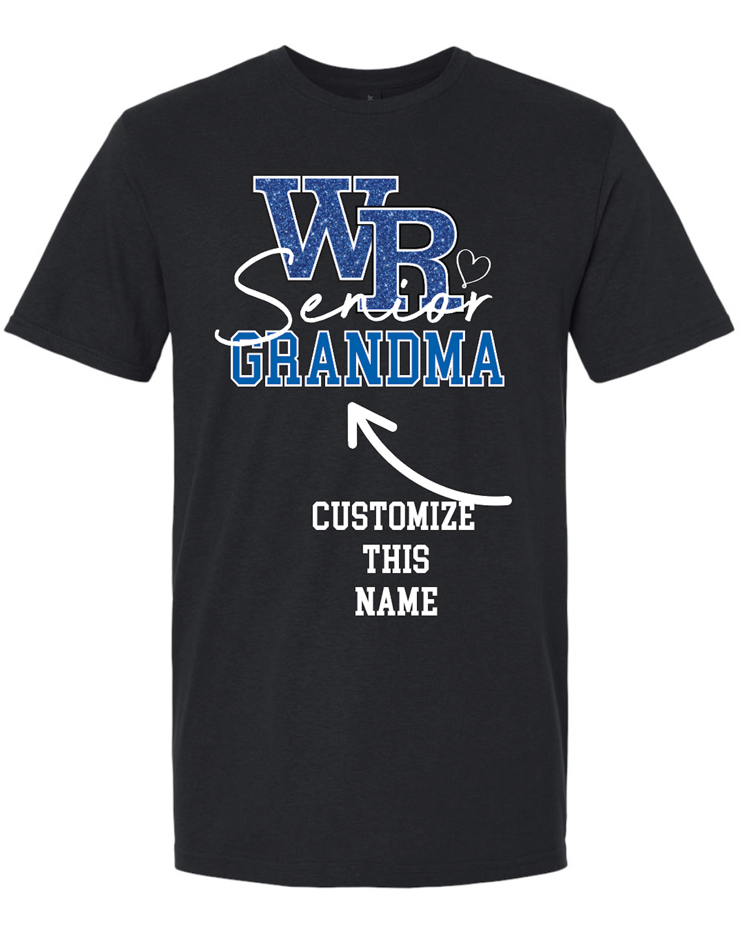 Custom Glitter WR Senior Football