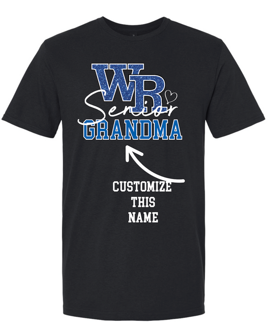 Custom Glitter WR Senior Football