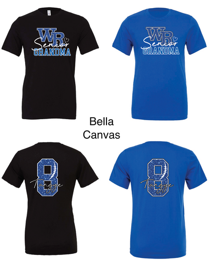 Custom Glitter WR Senior Football