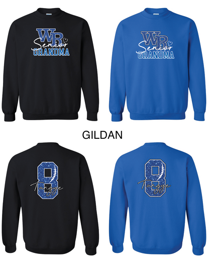 Custom Glitter WR Senior Football