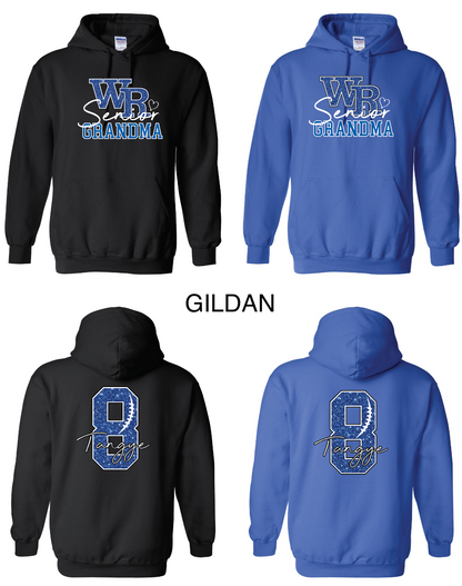 Custom Glitter WR Senior Football