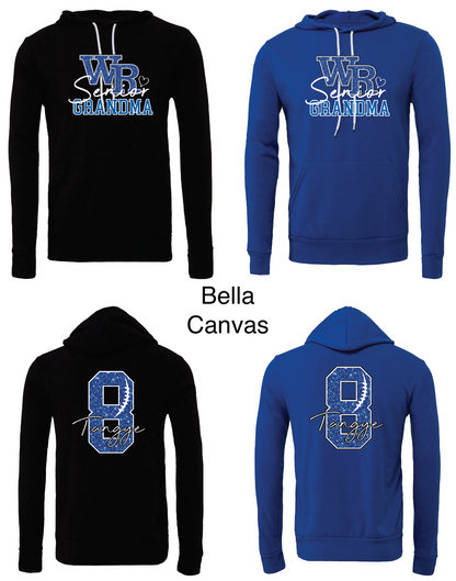 Custom Glitter WR Senior Football