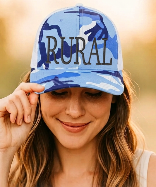 RURAL Blue Camo Cap