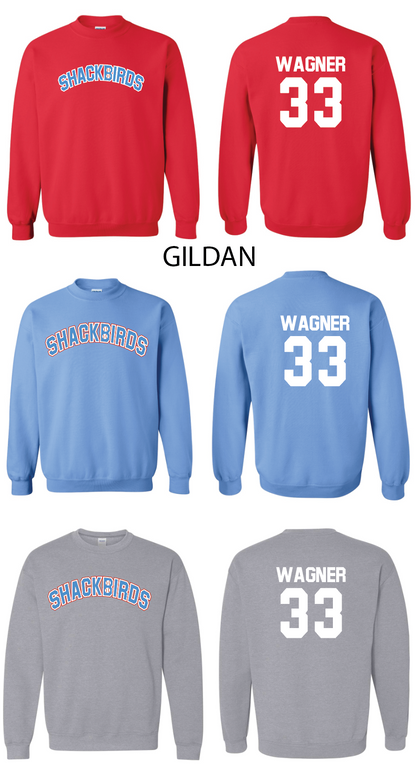 Shackbirds Crew Sweatshirts
