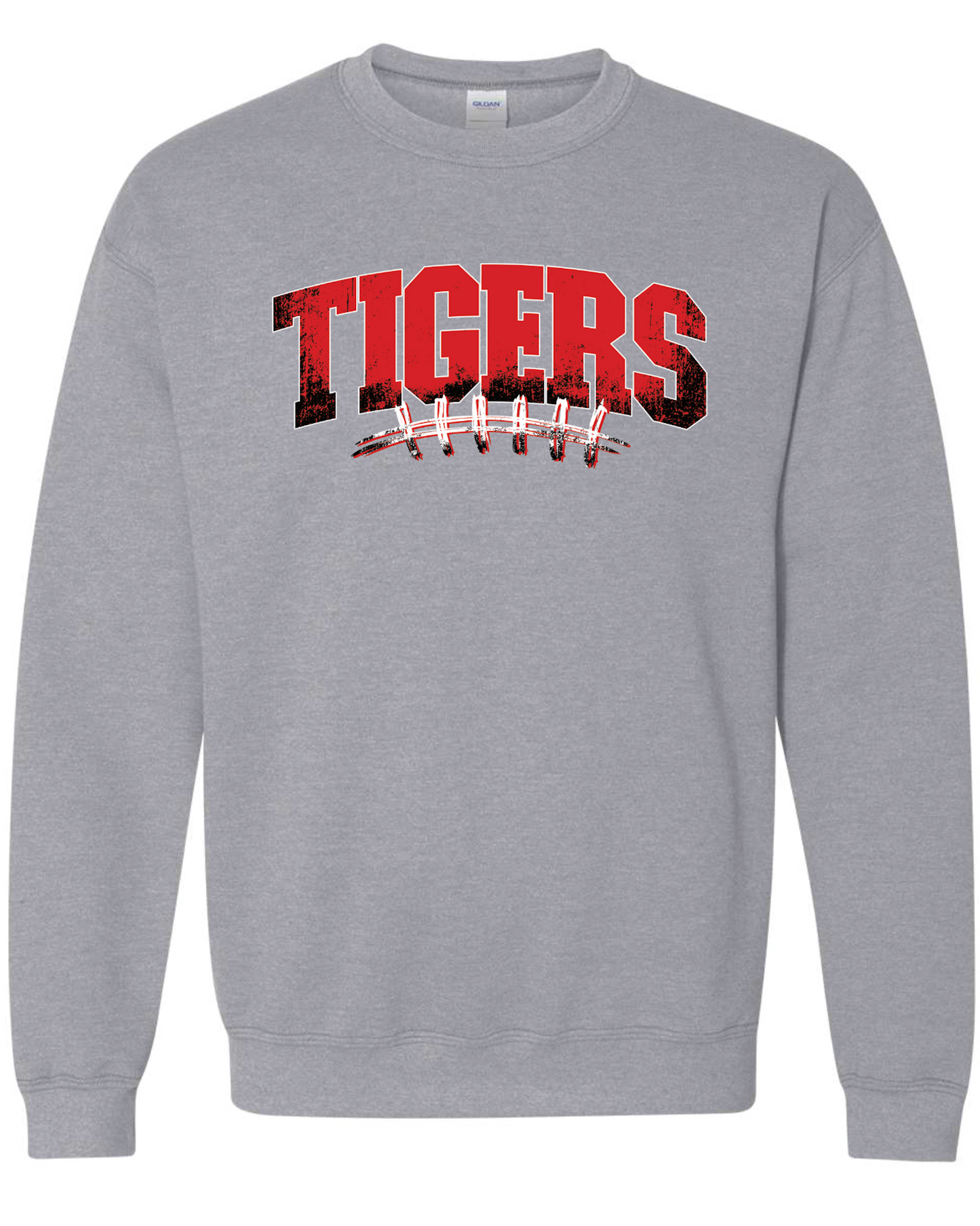 Tigers Football Laces Crew Sweatshirts
