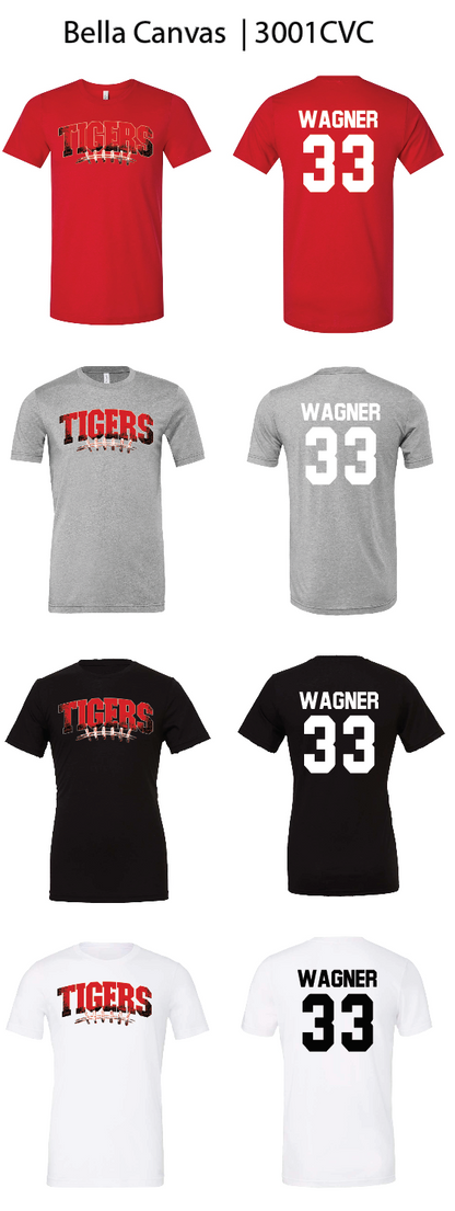 Tigers Football Laces Shirts
