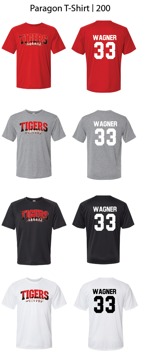Tigers Football Laces Shirts