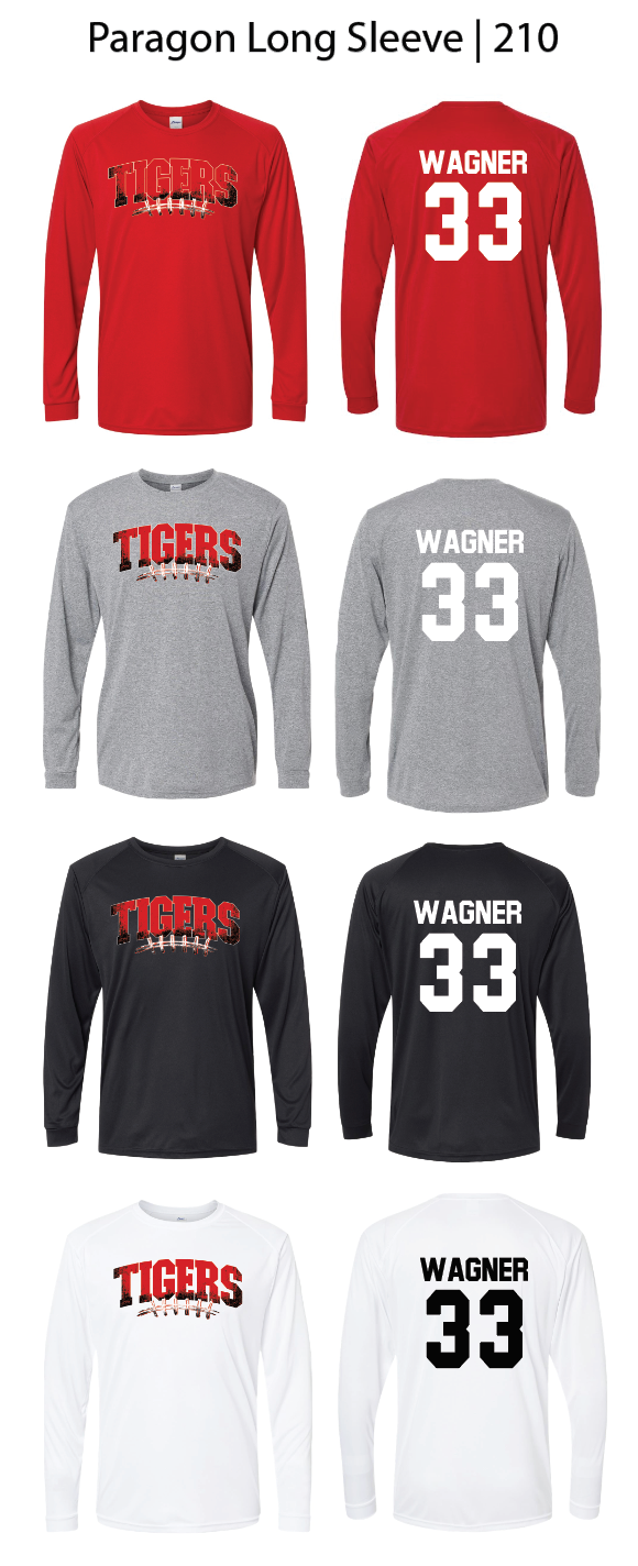 Tigers Football Laces Shirts