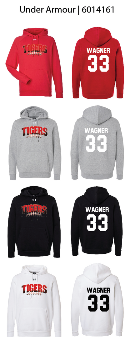 Tigers Football Laces Hoodies