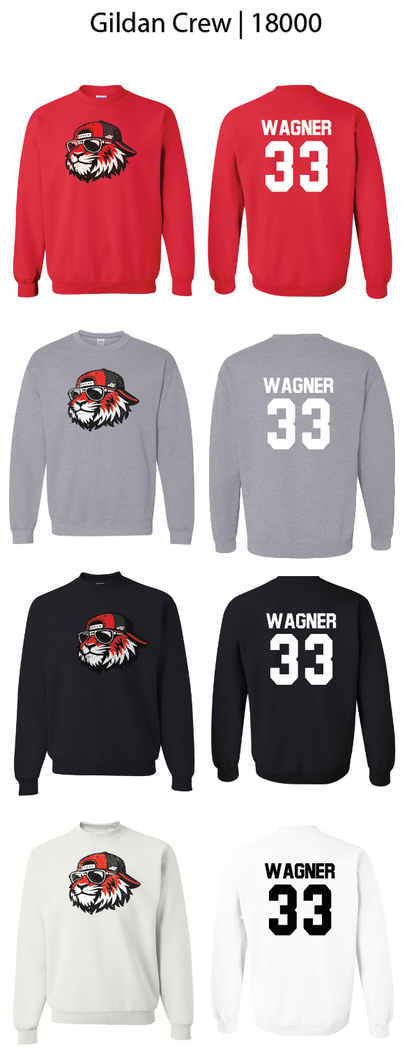 Cool Tiger Cap Crew Sweatshirts
