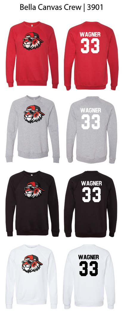 Cool Tiger Cap Crew Sweatshirts