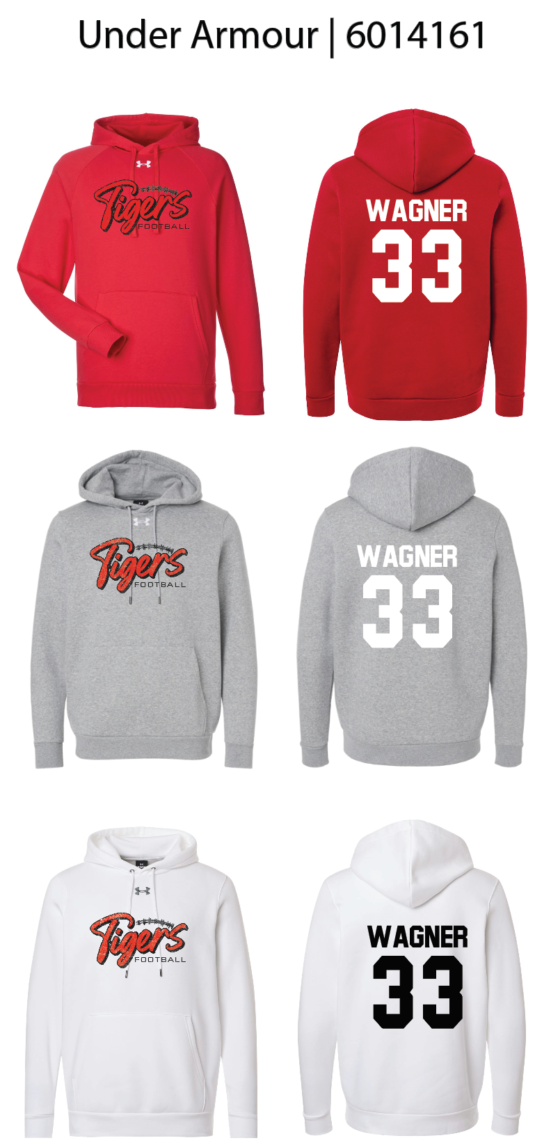 Tiger Football Hoodies