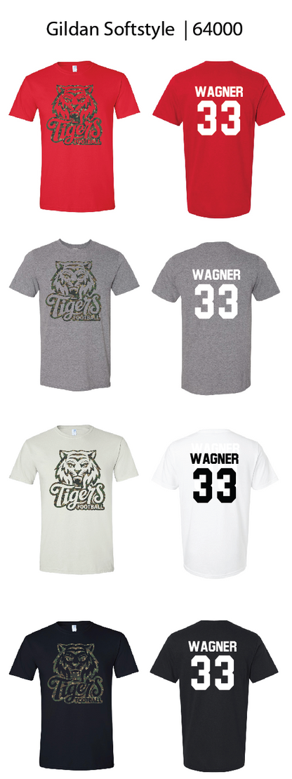 Camo Tiger Football Shirts