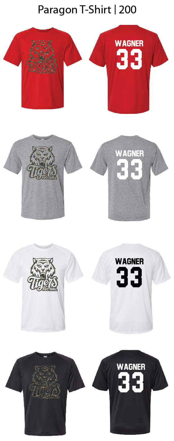 Camo Tiger Football Shirts