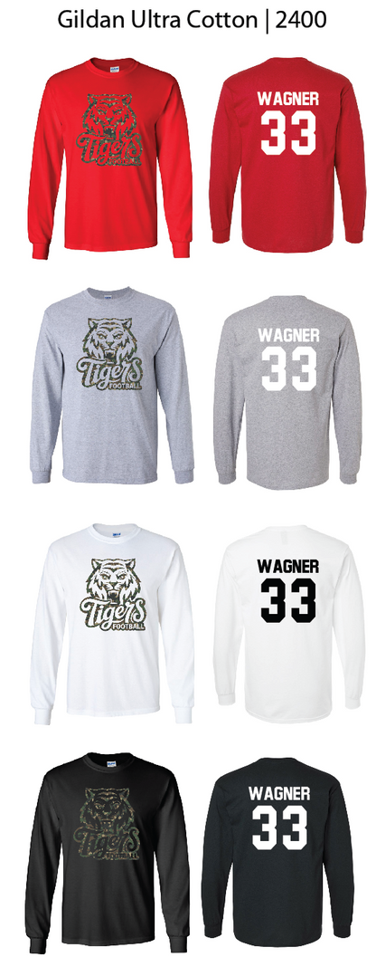 Camo Tiger Football Shirts