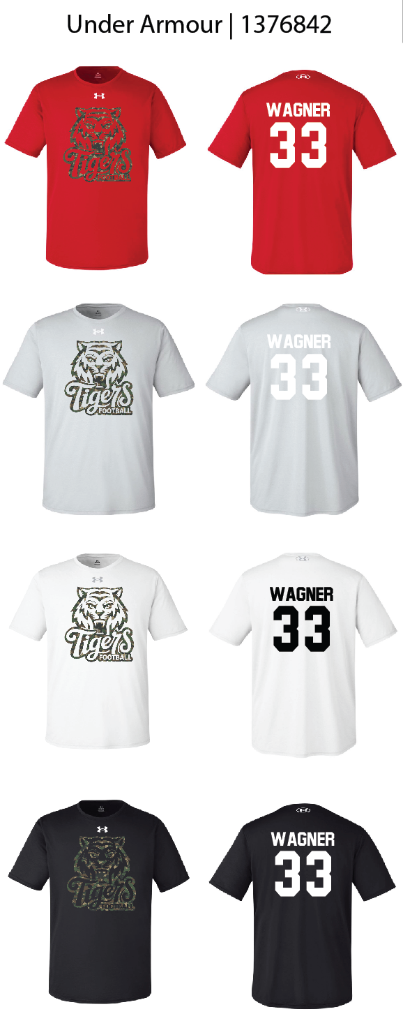 Camo Tiger Football Shirts
