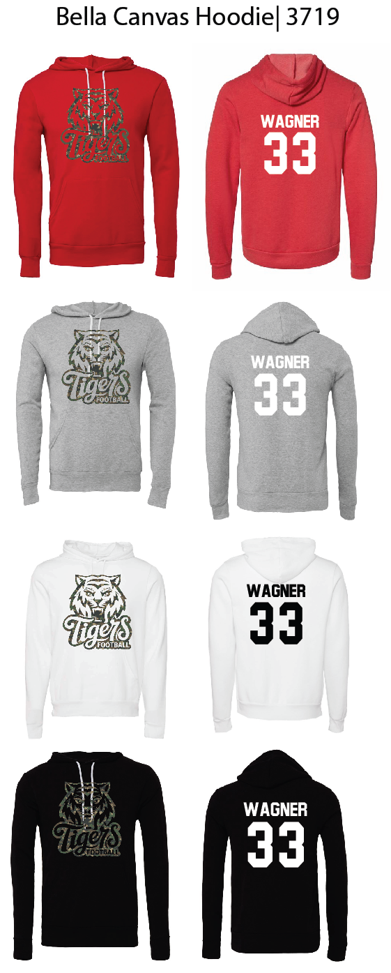 Camo Tigers Hoodies