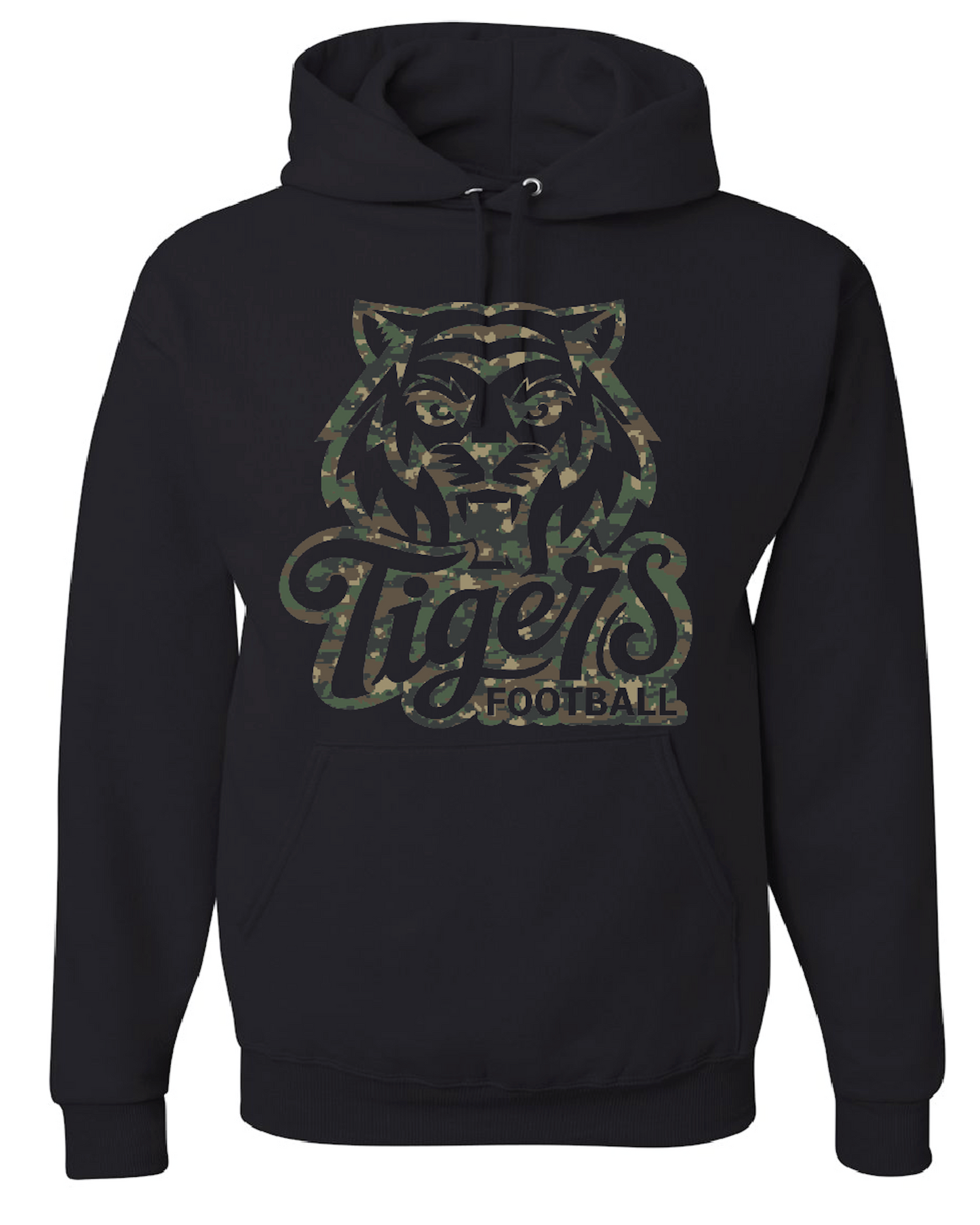 Camo Tigers Hoodies
