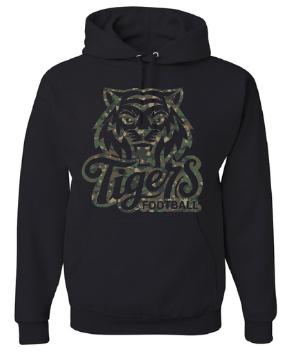 Camo Tigers Hoodies