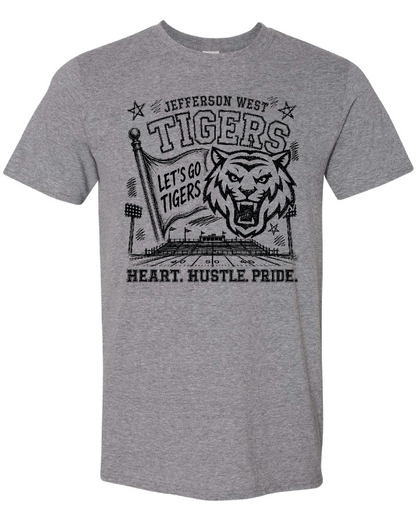 Heart. Hustle, Pride Tigers Football Shirts