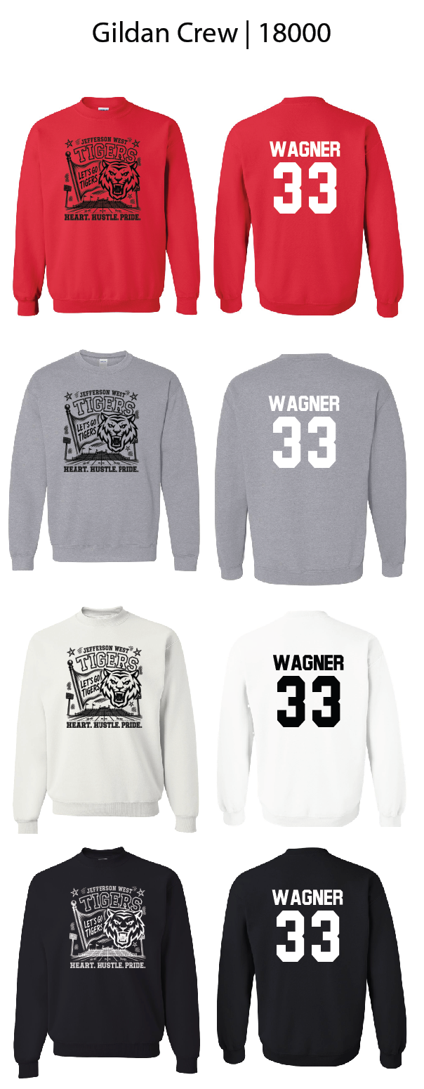 Heart. Hustle. Pride. Crew Sweatshirts