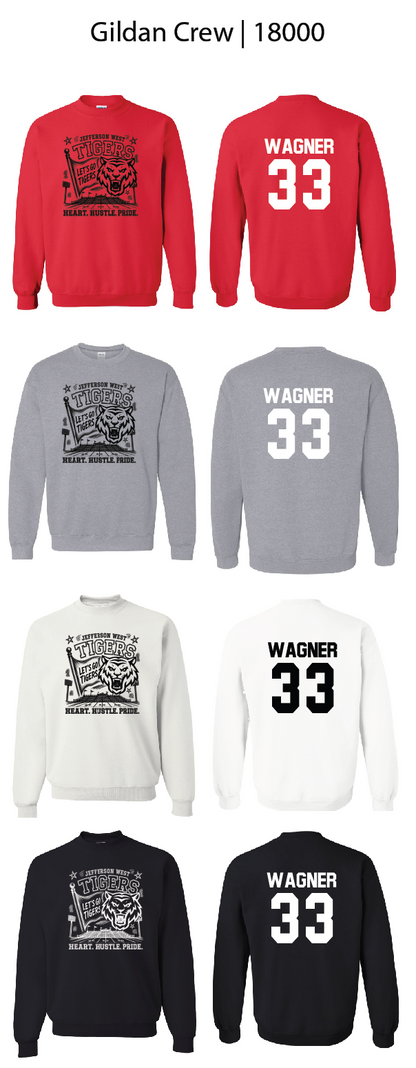 Heart. Hustle. Pride. Crew Sweatshirts