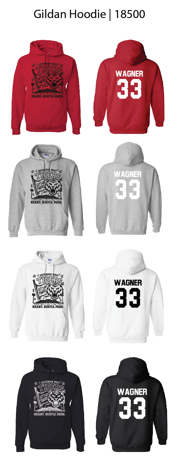 Heart. Hustle. Pride Hoodies