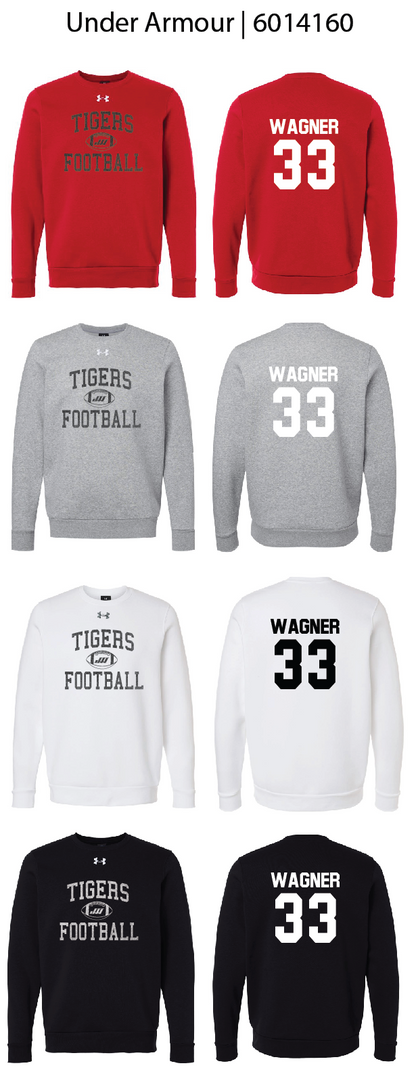 Jeff West Tigers Football Crew Sweatshirts
