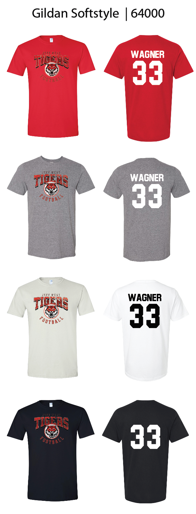 Tigers Football Logo Shirts