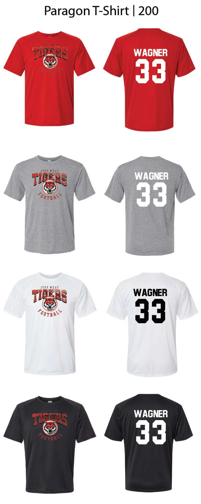 Tigers Football Logo Shirts