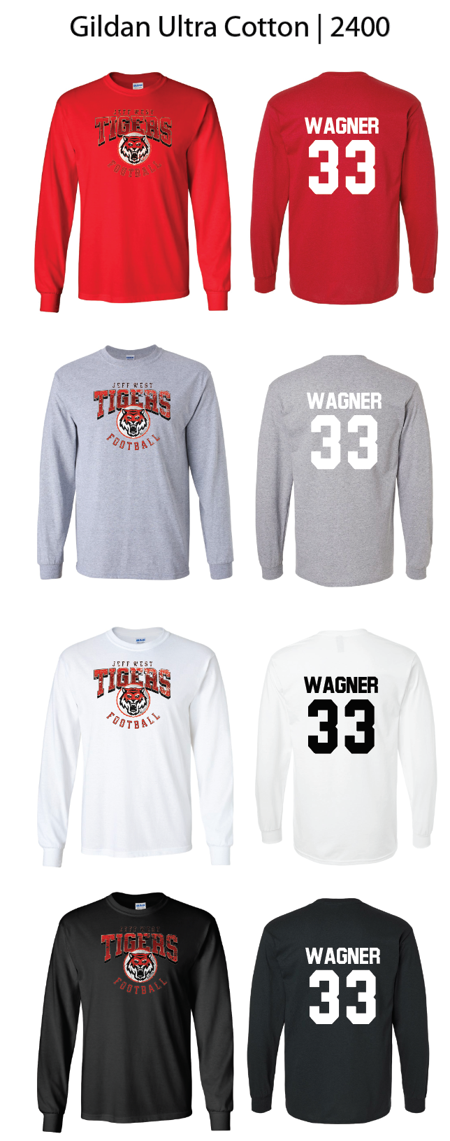 Tigers Football Logo Shirts