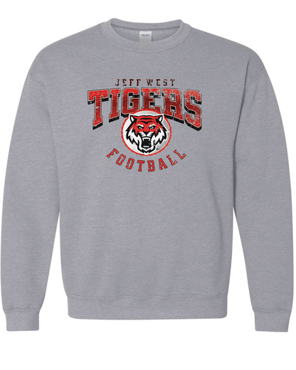 Tigers Football Logo Crew Sweatshirts