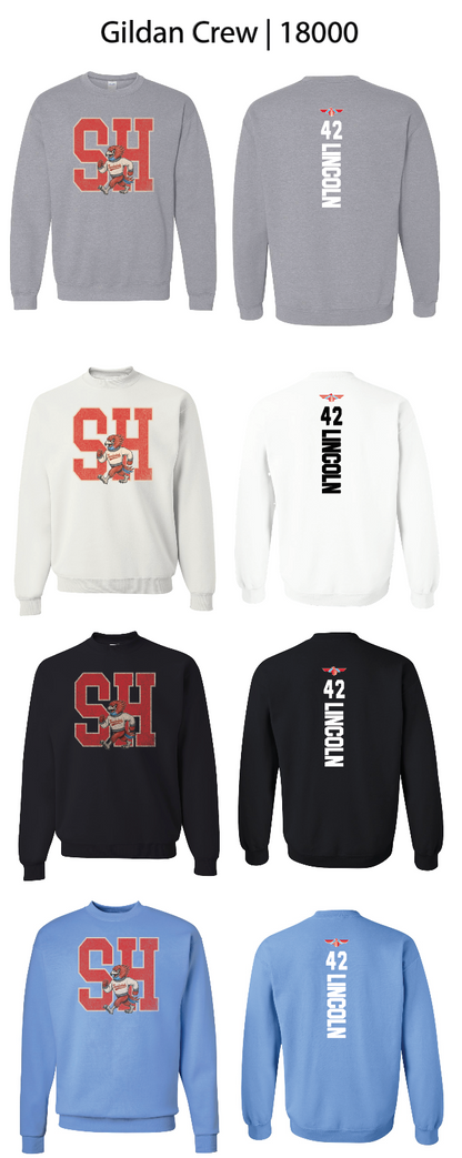 SH Vintage Mascot T-shirts Crew Sweatshirts