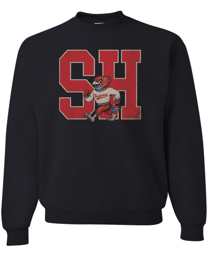 SH Vintage Mascot T-shirts Crew Sweatshirts