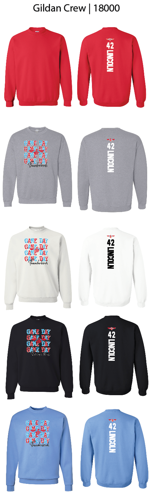 Game Day Crew Sweatshirts