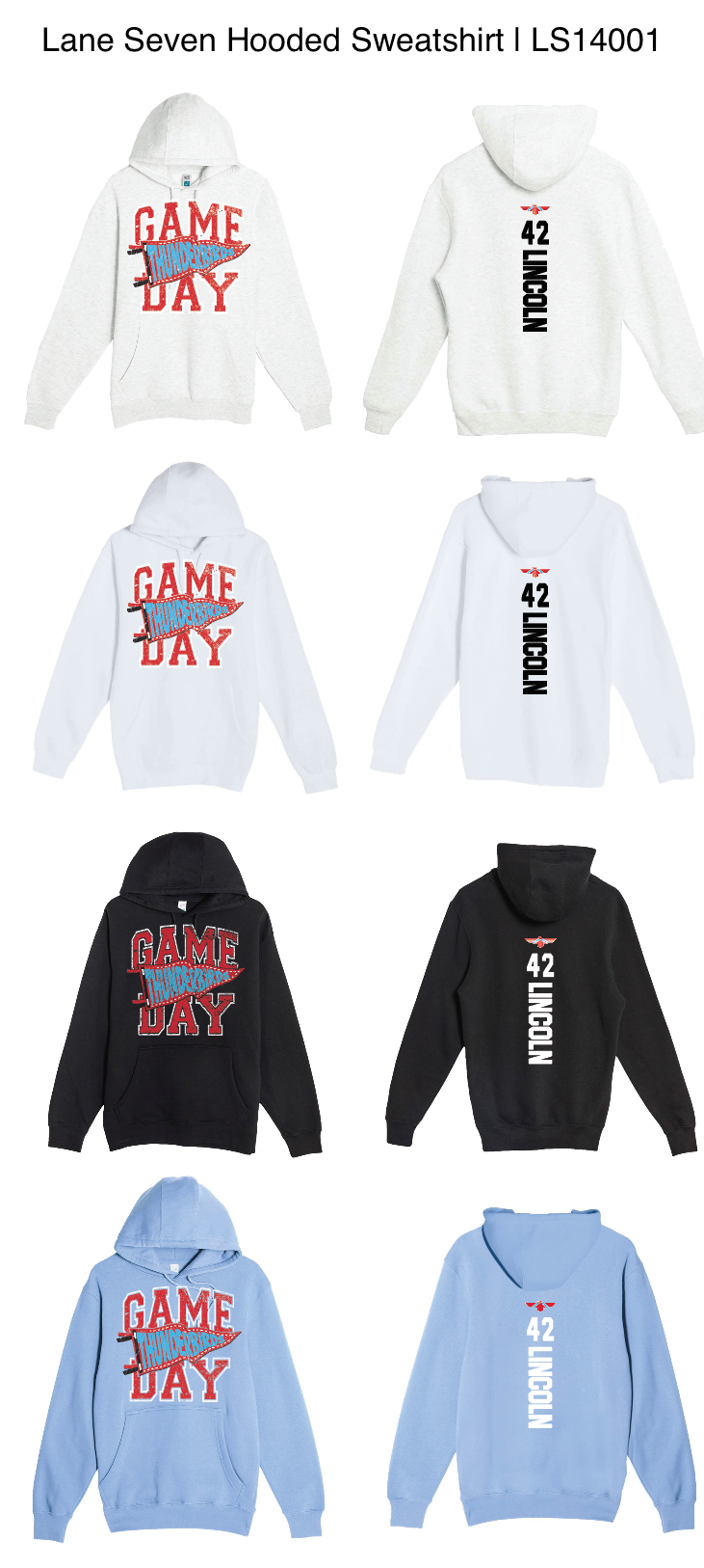 Thunderbirds Pennant Hoodies