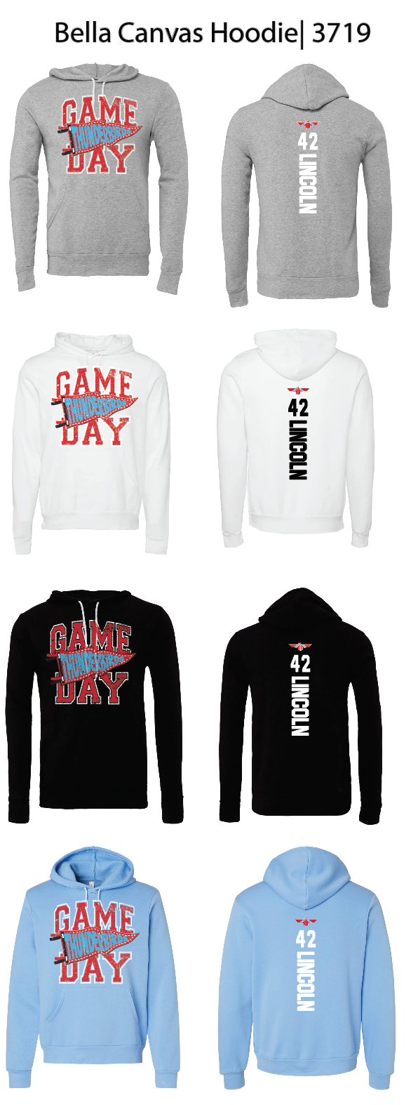 Thunderbirds Pennant Hoodies