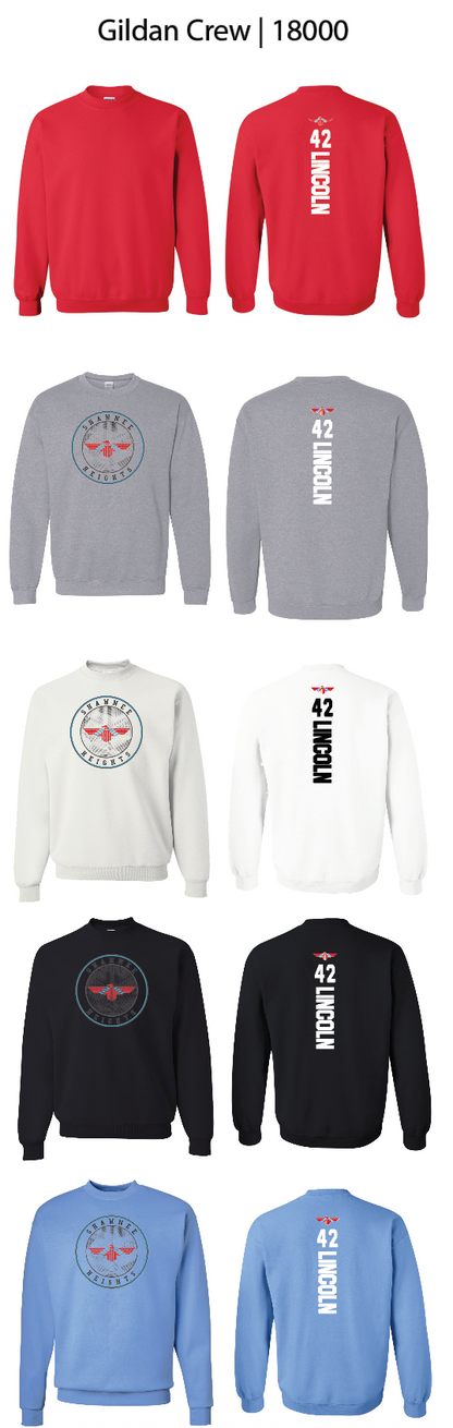Round Shawnee Heights Crew Sweatshirts