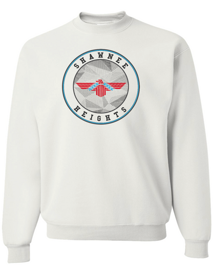 Round Shawnee Heights Crew Sweatshirts