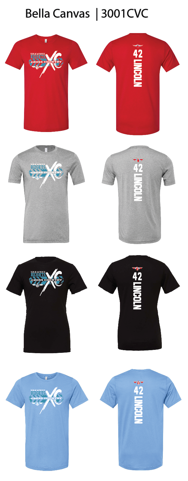 Shawnee Heights Cross Country T-shirts