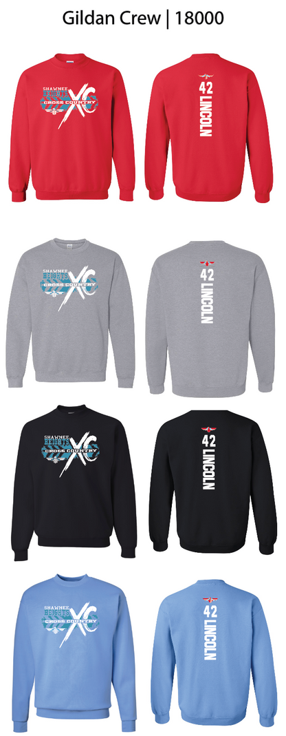 Shawnee Heights Cross Country Crew Sweatshirts