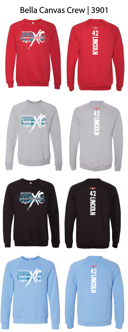 Shawnee Heights Cross Country Crew Sweatshirts